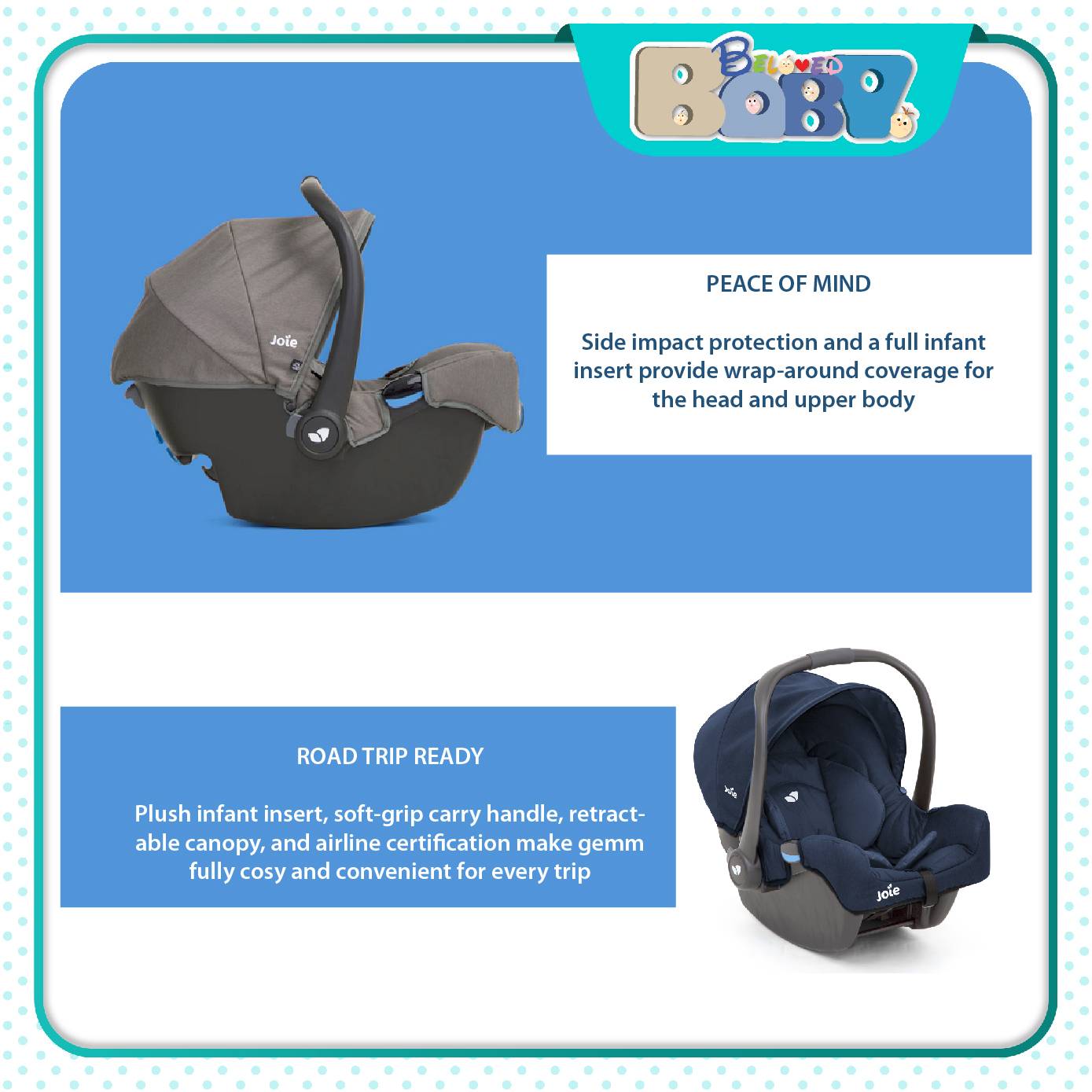 Joie Pact Travel System (Stroller + Gemm Carrier Car Seat)