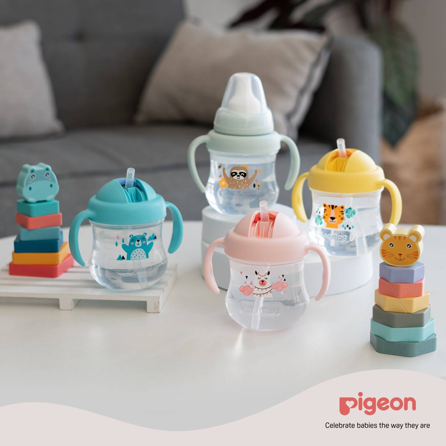 Pigeon MagMag Straw Cup Sippy Drinking Cup (8+ Months)