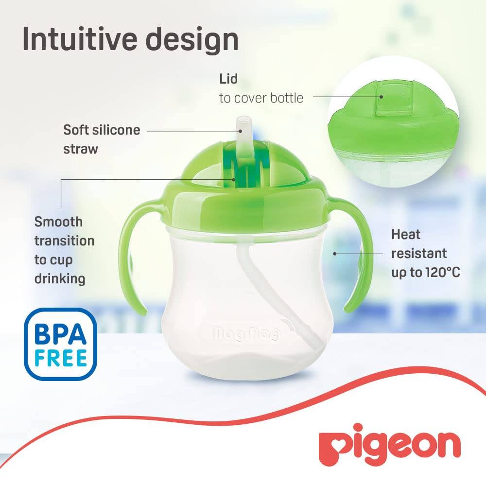 Pigeon MagMag Straw Cup Sippy Drinking Cup (8+ Months)